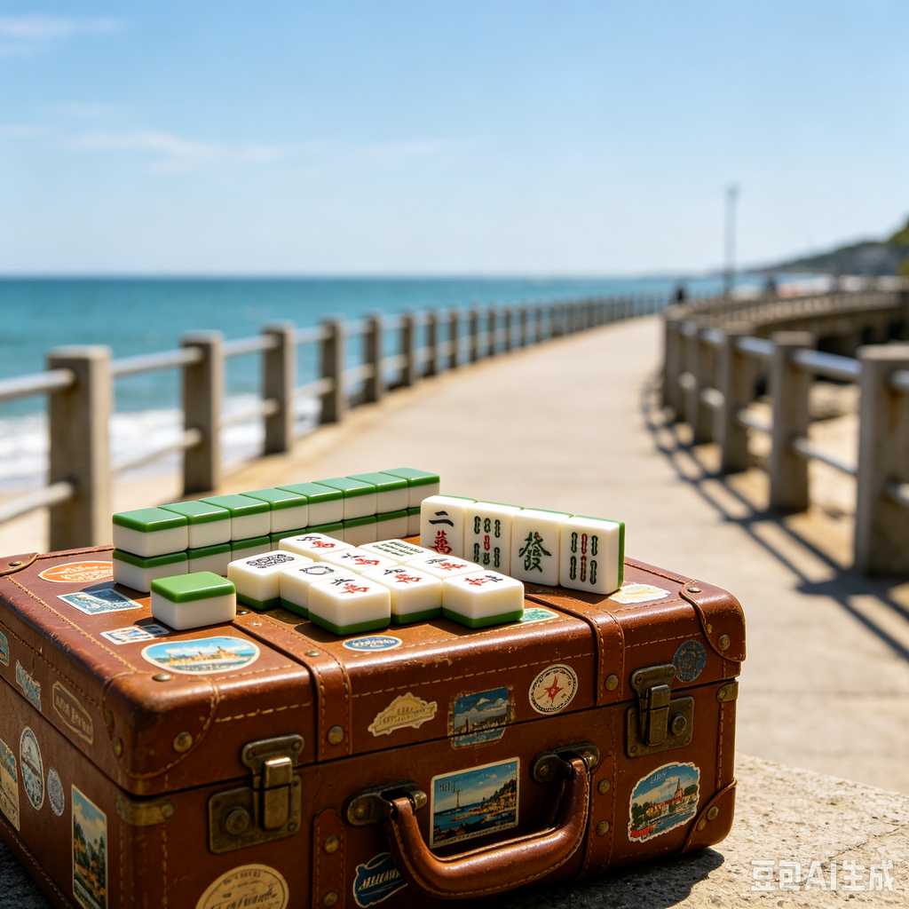 retro vintage mahjong set